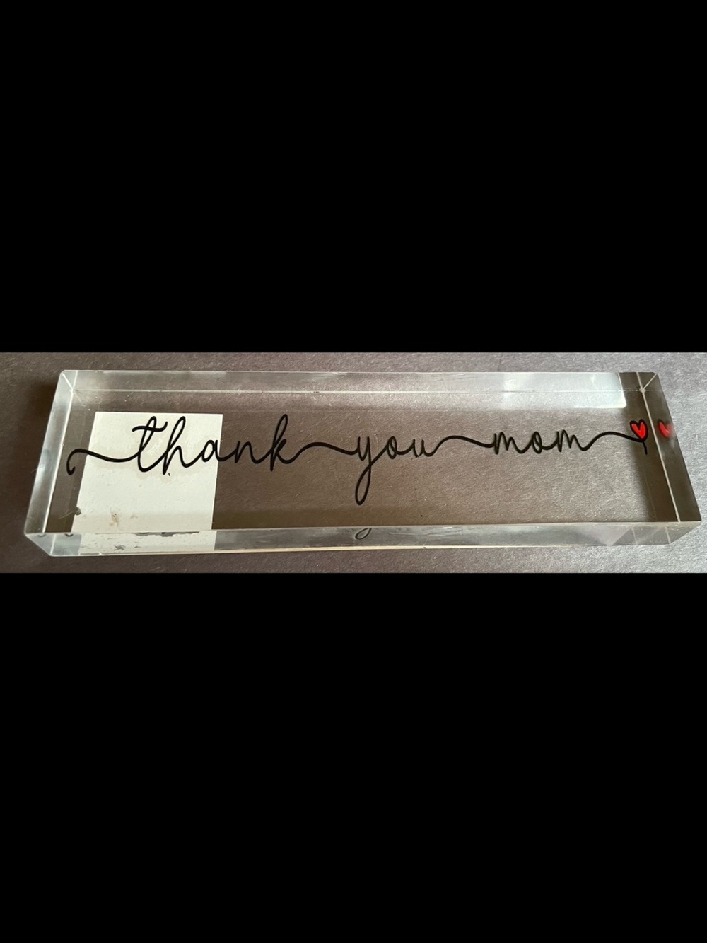 Thank You Mom Acrylic Block